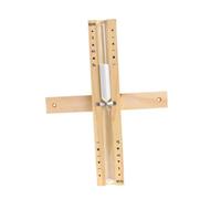 ANDRESLAD Minuteur Sauna Mural Rotatif Sablier Bois et Verre Accessoire Salle de Bain Simple et Minuterie Précise pour Détente Quotidienne