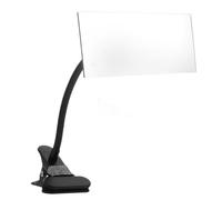 ANDRESLAD Miroir Convexe de Bureau à Clip Réglable Cadre Noir, Miroir de Sécurité Haute Définition pour Cloison de Bureau, Vue Arrière pour Poste de Travail, Accès sans Utilisation