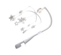 ANDRESLAD Mobile pour Lit Ange avec Carillon Musical Rotatif Suspension Décorative Noir et Blanc pour Éveil Visuel et Développement Moteur Cadeau Naissance Adapté à Garçons et Filles