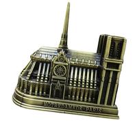 ANDRESLAD Modèle Métal Cathédrale Notre Dame Décoration Bureau Ornement Bâtiment Célèbre Souvenir Salon Hôtel Office