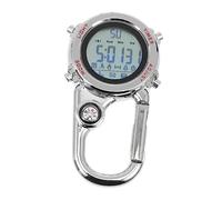 ANDRESLAD Montre De Poche à Clip Métallique pour Randonnée Camping Escalade avec Boussole Et Rétroéclairage Nocturne