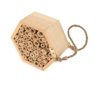 ANDRESLAD Multi-Use Wooden Bee House Maison Bois pour Insectes Suspendue Nid Naturel pour Abeilles Et Pollinisateurs Décoration De Jardin