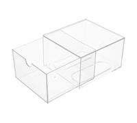 ANDRESLAD Organisateur de Maquillage en Acrylique Transparent Empilable, Boîte à Tiroirs Large pour Rangement Cosmétique et Mouchoirs, Tiroir de Comptoir Pratique pour Salle de Bain,