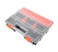 ANDRESLAD Organisateur De Vis Et Boulons Plastique Boîte De Rangement pour Petites avec Compartiments Transparent Et Poignée pour Outils Et Composants Électroniques