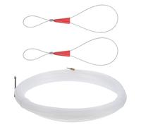 ANDRESLAD Outil de Tirage de Câbles Électrique Nylon 3 MM 5 M avec 2 Fixations Tire-Fils pour Électricien Guide-Fil Flexible pour Passage Mural et Installation de Câbles