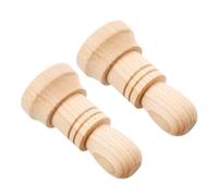 ANDRESLAD Outil Manuel pour Potier en Bois Clair - Kit 2 Pièces pour Fabrication de Pots en Papier Journal - Moule DIY pour Pots de Fleurs Biodégradables - Jardinage et Semis