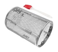 ANDRESLAD Panier à Rôtir Rotatif en Acier Inoxydable Solide Panier à Griller Multifonction pour Four et Airfryer Cuisson Uniforme pour Légumes Noix et Viandes Couleur Couleur Aléatoire