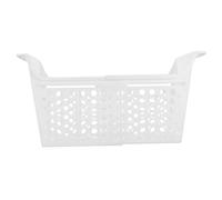 ANDRESLAD Panier de Rangement Extensible pour Congélateur Coffre Panier en Plastique Ajustable Petit Format Bac de Rangement Profond Trous de Drainage Organisateur Pratique Cuisine et