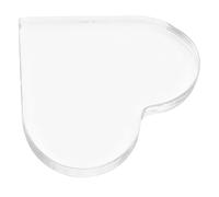 ANDRESLAD Panneau Acrylique Transparent de Cœur 10X10X1 CM Feuille Acrylique Rigide pour Bricolage Créatif Décoration DIY Projet Artistique et Souvenir Personnalisé