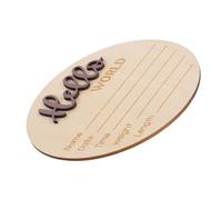 ANDRESLAD Panneau Annonce De Naissance En Matériau Naturel Rond Pour Hôpital Accessoire Photo Né