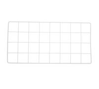 ANDRESLAD Panneau Mural à Grille Métallique 40X20 CM Gris Clair Présentoir Photo Mural DIY pour Décoration Murale Intérieure Cadre Photo Suspendu Multifonction pour Bureau Chambre et