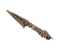 ANDRESLAD Pendentif Tibétain en Laiton Doré Vintage Sculpture Bouddhiste Complexe Bijou Sacrificiel Religieux Décoration Intérieure Ethnique Charme Antique Tibétain Unique Objet de