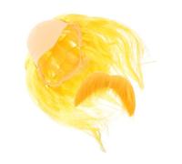 ANDRESLAD Perruque Chauve Pour Homme Avec Fausse Moustache Accessoire De Costume Pour Fête Anniversaire Halloween Et Jeu De Rôle