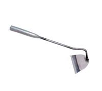 ANDRESLAD Petite Binette Acier Inoxydable à Manche Coudé Outil de Jardinage Portable pour Plantation et Désherbage Légère et Adaptée Hommes Femmes