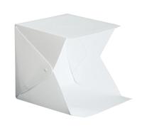 ANDRESLAD Petite Boîte à Lumière Pliable 20 CM en EVA Lumières LED Intégrées Mini Tente Cube Portable pour Studio Photo Toile de Fond 4 Couleurs Alimentation USB pour Photographie