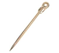 ANDRESLAD Piquet d'attache Robuste en Fer à Béton 12x400 Mm pour Chien Extérieur Ancrage Sol Piquets de Jardin Polyvalents pour Animaux de Compagnie