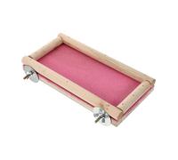 ANDRESLAD Planche à Griffes pour Oiseaux et Écureuils Perchoir Naturel Résistant de Meulage pour Perroquets Perruches et Petits Animaux Installation Facile pour Cage et Jardin