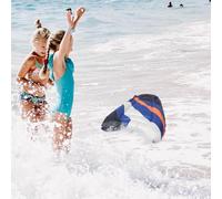 ANDRESLAD Planche de Surf Gonflable Noire à Rayures Légère et Portable Adaptée aux Adultes et Garçon et Filles Bodyboard D’Été Réutilisable pour Plage et Sports Nautiques en Extérieur