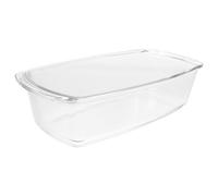 ANDRESLAD Plat à Four Rectangulaire en Verre 1,8 L - Moule à Gâteau Chiffon, Plat à Lasagnes et Plaques de Cuisson pour Grillé, Gâteau au Fromage, Yaourt, Cuisson Homogène, Résistant Haute