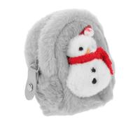 ANDRESLAD Pochette à Peluche Kawaii Mini Organisateur Écouteurs Adorable De Rangement pour Clés Et Design De Bonhomme pour