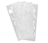 ANDRESLAD Pochoirs de Dessin Réutilisables en Pet Saint-valentin et Mariage - Ensemble de 4 Modèles Festifs Créatifs, Légers et Flexibles pour Scrapbooking, DIY Artistique et Décoration