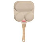 ANDRESLAD Poêle à Œufs Antiadhésive en Aluminium Multifonction pour Petit-Déjeuner Cuisson Œufs Hamburgers et Pancakes Compatible Cuisinière à Gaz et Plaque Électrique Camping Cuisine