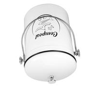 ANDRESLAD Poubelle de Cuisine Compost Fer avec Couvercle Capacité Importante Bac Recyclable pour Déchets Alimentaires Poubelle de Comptoir pour Gestion Écologique des Déchets