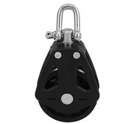 ANDRESLAD Poulie Pivotante Simple en Nylon Palier Lisse Haute Résistance Système de Poulie de Voile pour Gym et Navigation Accessoire Polyvalent pour Levage de Câble Usage Intérieur et