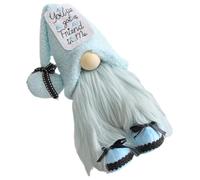 ANDRESLAD Poupée GNOME Décorative Bleue, Figurine de Nain D'été en Peluche, Décoration Scandinave pour Intérieur, Accessoire Festif pour Bureau et Maison, Ornement Mignon GNOME Noël