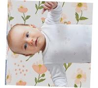 ANDRESLAD Protège-Matelas Imperméable pour Couffin et Table à Soins Lavable avec Motif Floral Housse de Matelas Garçon Fille Amovible et Réutilisable Accessoire Puériculture Doux pour Peau