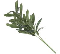 ANDRESLAD Rameau d'Olivier Artificiel 4 Branches en Plastique Vert Réaliste Décoration d'olive pour Arrangements Floraux et Accessoires de Photographie Plante Artificielle Solide pour