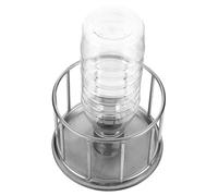 ANDRESLAD Récipient Reptile Mini Acier Inoxydable Résistant Bac Multifonction pour Eau et Nourriture de Tortues Terrestres et Petits Reptiles