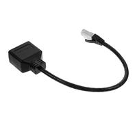 ANDRESLAD Répartiteur Ethernet Rj45 Mâle vers 2 Femelles Câble Adaptateur Réseau Cat7 Haute Vitesse Prolongateur LAN pour Bureau à Domicile Console et Smart TV Connexion Stable et