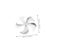 ANDRESLAD Replacement Pedestal Fan Blades Aluminum Blade Floor Fan Leaves Adjustable Angle Quiet Cooling For Large Industrial Spaces