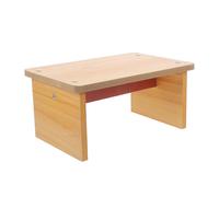 ANDRESLAD Repose-Pieds en Bois D’été, Petit Format, Finition Chêne Champêtre, Marchepied Domestique Multifonction pour Bureau, Salle de Bain et Salon, Confortable et Ergonomique, Tabouret