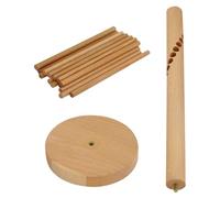 ANDRESLAD Séchoir à Pâtes Fraîches en Bois 16 Tiges Cintre de Séchage des Pâtes Pratique et Polyvalent Support Rustique et Nouilles Cuisine ou Restaurant