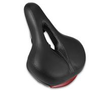 ANDRESLAD Selle de Vélo VTT Noire avec Coussin d'Assise Léger Creux Confortable et Antichoc Compatible Vélos de Route et Montagne pour Sorties en Extérieur