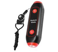 ANDRESLAD Sifflet Électronique Rouge avec Lumière Sos Intégrée et Lampe de Poche Sifflet D’Arbitre Portable pour Entraîneurs et Enseignants pour Entraînement Sportif Camping et Sécurité