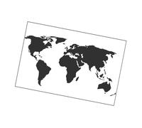 ANDRESLAD Sticker Mural Carte Du Monde Vinyle Amovible Décoration Murale Salon et Chambre Autocollant Créatif et Polyvalent pour Adultes Facile à Repositionner sans Résidu