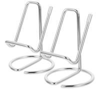 ANDRESLAD Support de Téléphone en Fer 2 Pièces Ergonomique pour Bureau et Chambre, Support Tablette Stable pour Appels Vidéo et Diffusion en Direct