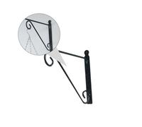 ANDRESLAD Support Mural Noir pour Pots de Fleurs Suspendus Robuste et Crochet Multifonction pour Plantes Décorations Extérieures et Balcons