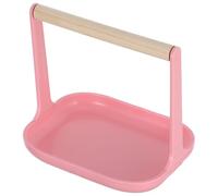 ANDRESLAD Support Perchoir Perroquet de Bureau Multifonction Perchoir Entraînement pour Oiseaux Station de Jeu Polyvalente pour Perroquets Petit Support Debout Rose Robuste