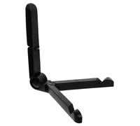 ANDRESLAD Support pour Disques Vinyles Réglable et Pliable Présentoir Plastique pour Disques Organisateur de Bureau pour Rangement et Présentation de Vinyles et Cds Noir