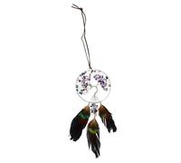 ANDRESLAD Suspension Arbre de Vie Décoratif Attrape-rêves Élégant pour Chambre Pendentif Mural Pierre de Quartz Colorée Ornement de Vie et Protection Feng Shui