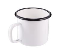 ANDRESLAD Tasse Émaillée Noire Épaisse Vintage pour Thé et Eau Mug Chic pour Maison et Bureau pour Usage Quotidien et Cadeau