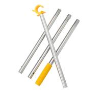 ANDRESLAD Tige Télescopique D'ouverture de Fenêtre 1,52 M Réglable 4 Sections Crochet Antidérapant Jaune C - Outil Léger pour Puits de Lumière, Intérieur et Extérieur, la Cuisine, Chambre,