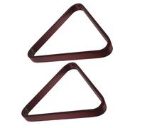 ANDRESLAD Triangle de Billard en Bois Massif 572 MM Râtelier à Boules 2 Pièces pour Billard Américain 9-Ball Cadre Triangulaire Bords Lisses Accessoire Professionnel