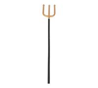 ANDRESLAD Trident en Plastique Doré Lisse, Accessoire Costume Diable pour Halloween, Fourche à Trois Pointes Légère et Réaliste, Fournitures Démoniaques pour Cosplay et Couleur Aléatoire