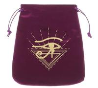 ANDRESLAD Velours Épais avec Cordon de Serrage Pochette de Rangement Décorative pour Cartes Tarot Bijoux et Petits Objets Motif Runes Mystiques Compact Polyvalent pour Divination et