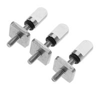 ANDRESLAD Vis Inoxydable M4 pour Aileron de Paddle 3 Pièces, Vis de Remplacement à Dégagement Rapide, Accessoires de Surf Compatibles Boîtiers D'ailerons Standard, Fixation Sécurisée